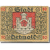 Banknote, Germany, Detmold, 10 Pfennig, château, 1920, VF(20-25), Mehl:268.1a