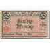 Banknote, Germany, Bad Ems, 50 Pfennig, paysage, 1920 VF(20-25) Mehl:E19.4b
