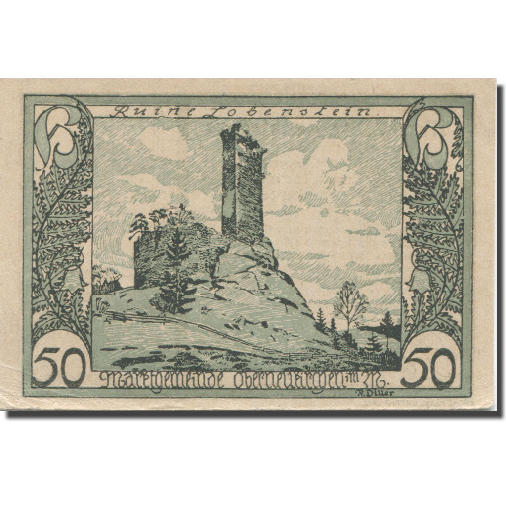Banknote, Germany, Oberneukirchen, 50 Pfennig, ruine, UNC(63), Mehl:FS 691b