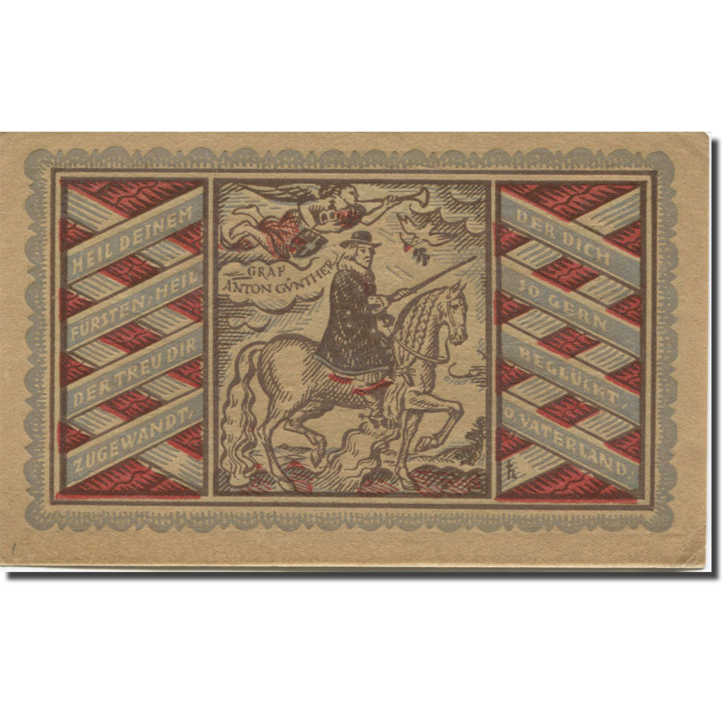 Banknote, Germany, Oldenburg, 50 Pfennig, Blason, 1921, AU(55-58), Mehl:1017.1b