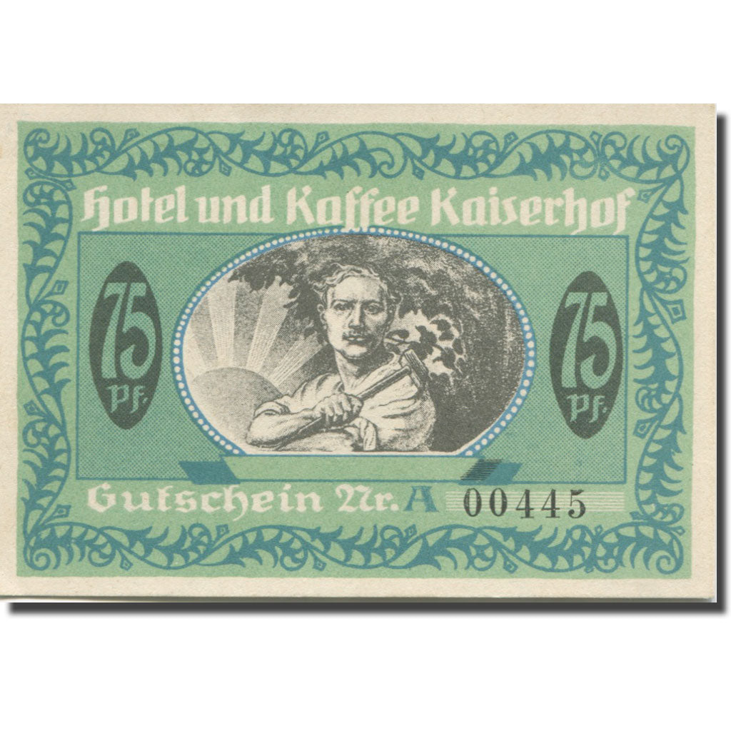 Banknote, Germany, Munster, 75 Pfennig, Blason, 192 UNC(63) Mehl:914.1