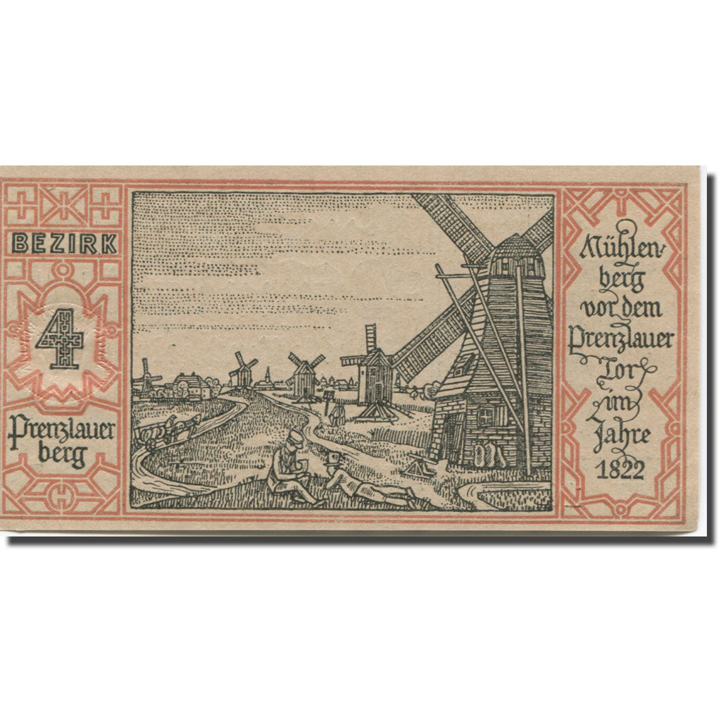 Banknote, Germany, Berlin, 50 Pfennig, moulin 1921-09-09, UNC(63) Mehl:92.1