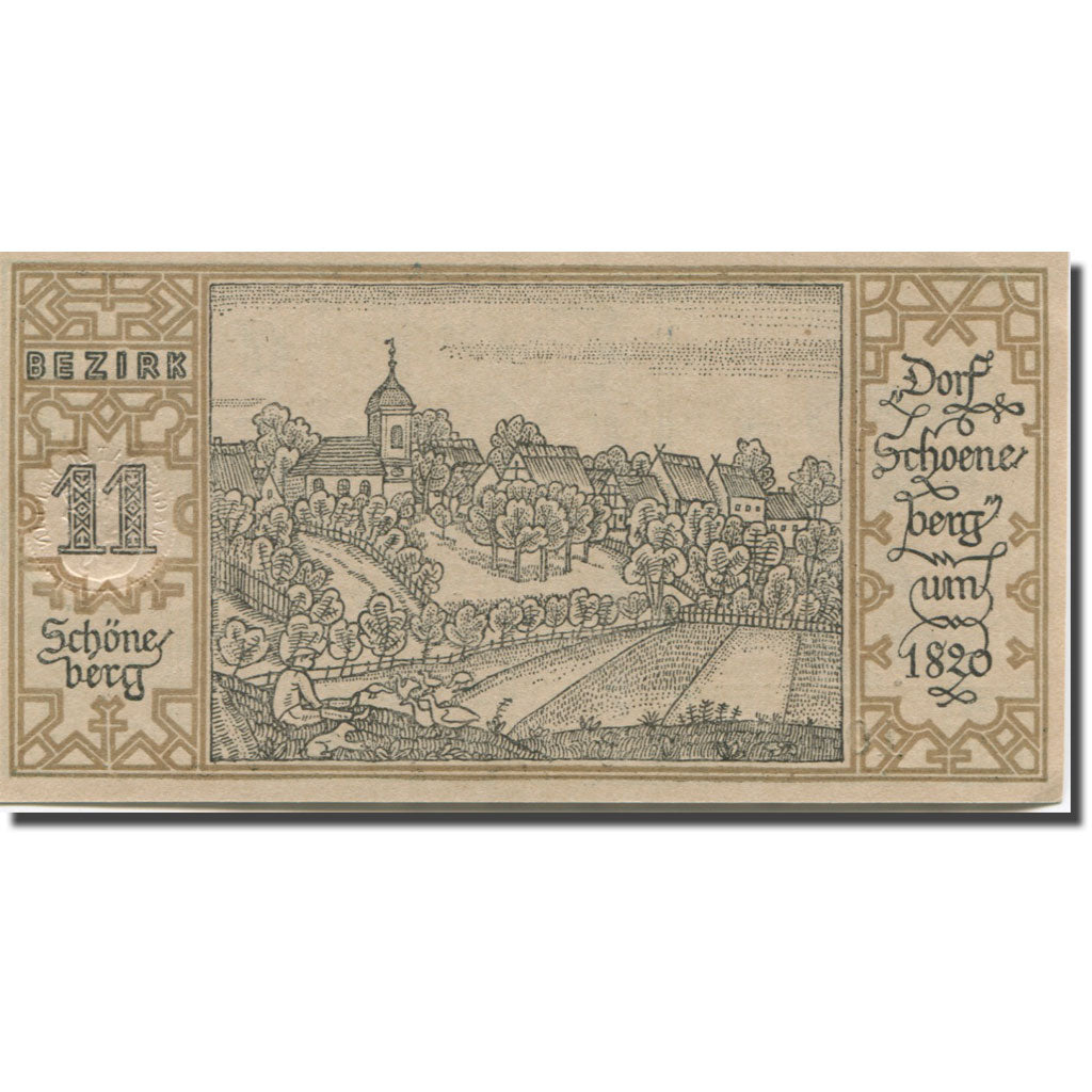 Banknote, Germany, Berlin, 50 Pfennig, champs, 1921-09-09, UNC(63) Mehl:92.1