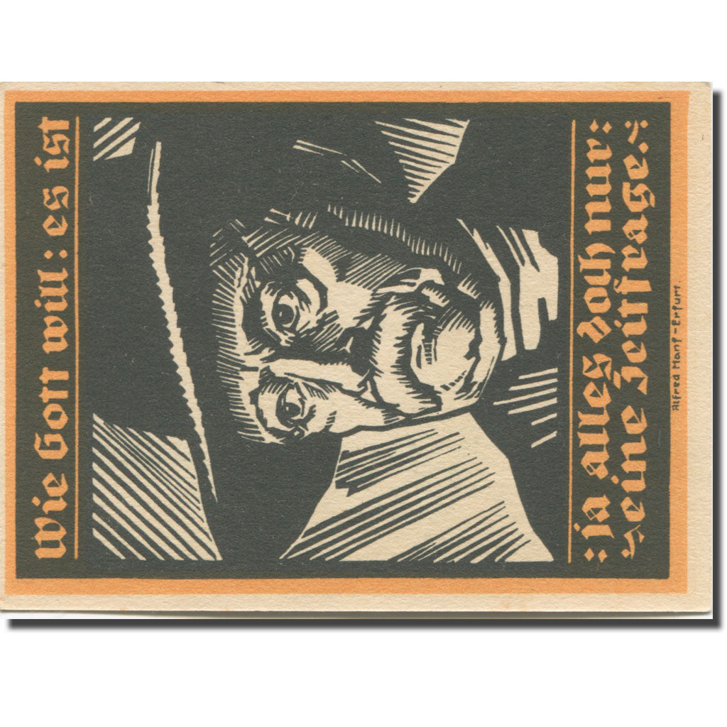 Banknote, Germany, Genthin, 2 Mark, personnage 4, 1921, UNC(63) Mehl:419.2