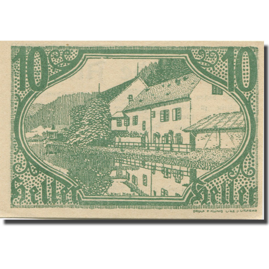 Banconote, Austria, Altaist, 10 Heller, ferme 1920-12-31, SPL, Mehl:FS 23a1