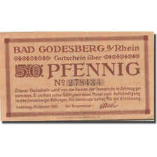 Banknote, Germany, Godesberg, 50 Pfennig personnage, 1920 AU(55-58)  Mehl:G22.1c