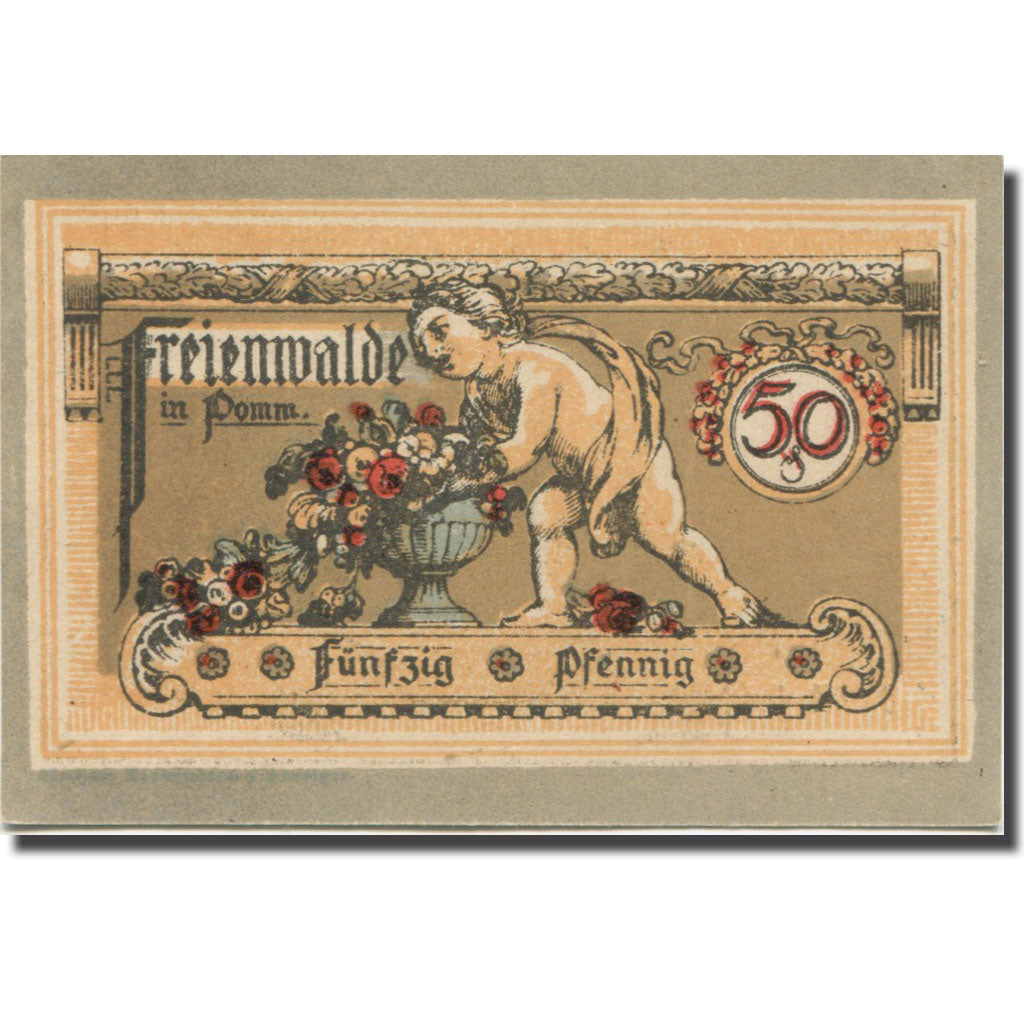 Banknote, Germany, Freienwalde, 50 Pfennig, personnage, UNC(63), Mehl:385.4a