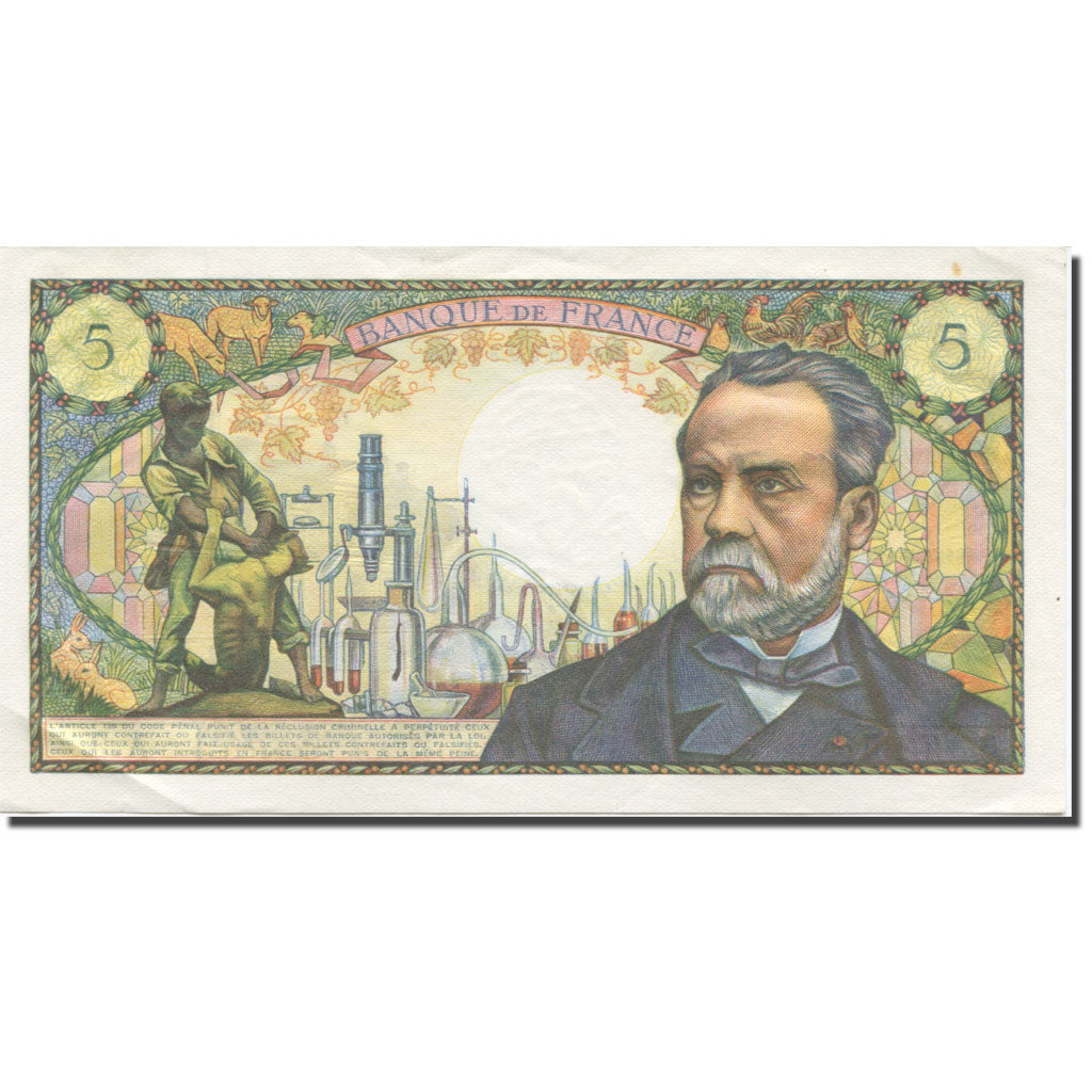 Frankrijk, 5 Francs, Pasteur, 1966-1970, 1966-05-05, SUP+, Fayette:61.1, KM:146a