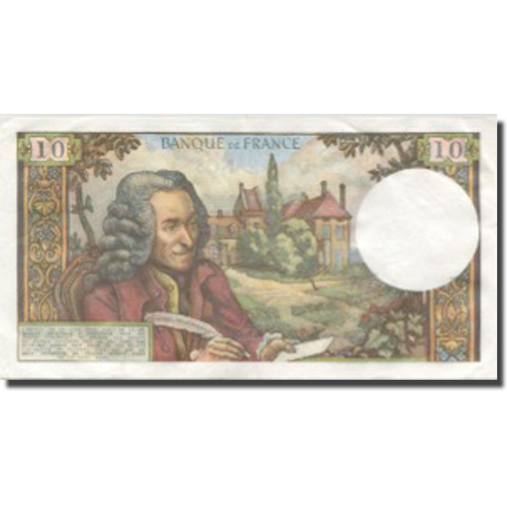 Francja, 10 Francs, Voltaire, 1973, 1973-06-07, AU(55-58), Fayette:62.62