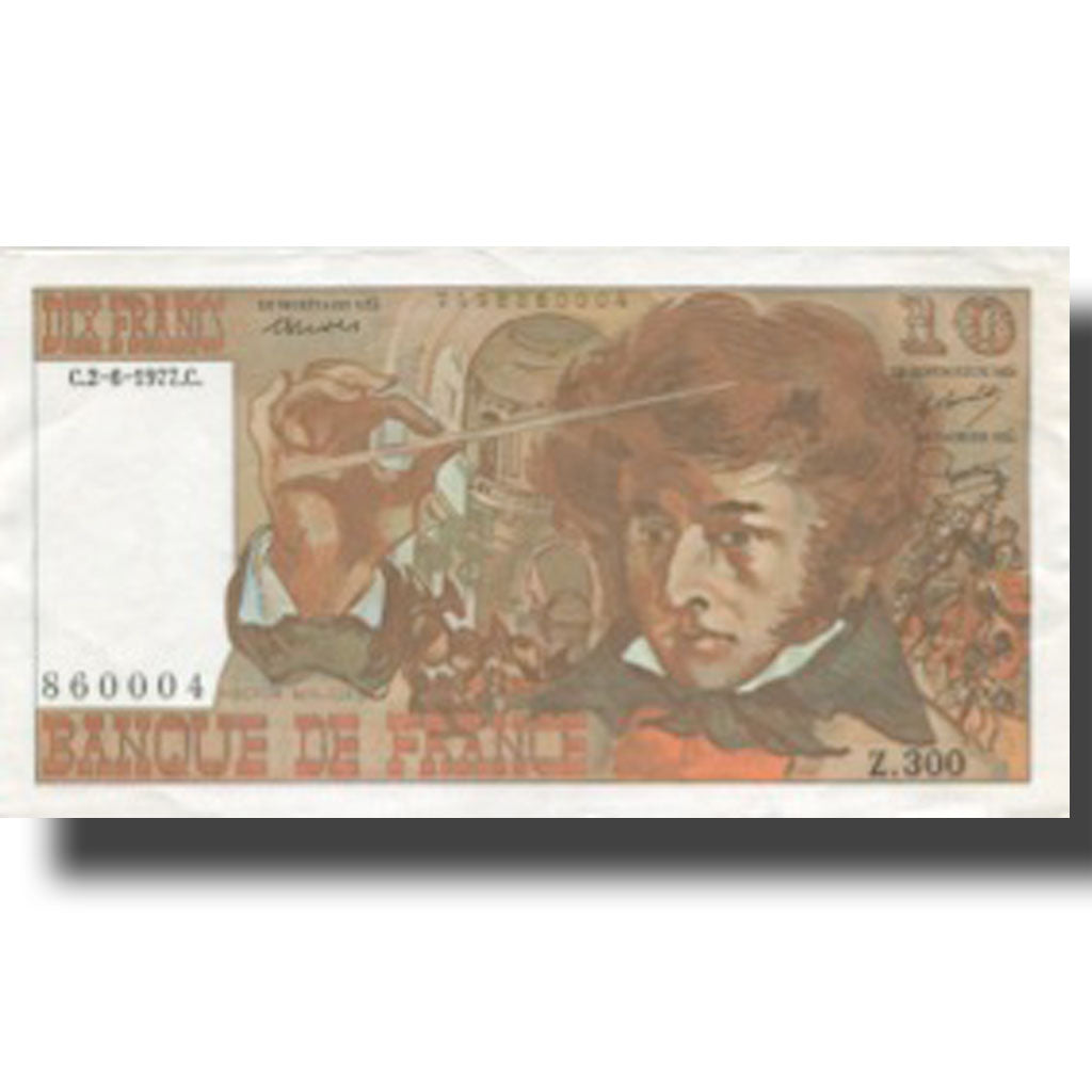 Frankreich, 10 Francs, Berlioz, 1977, 1977-06-02, UNZ-, Fayette:63.22, KM:150c
