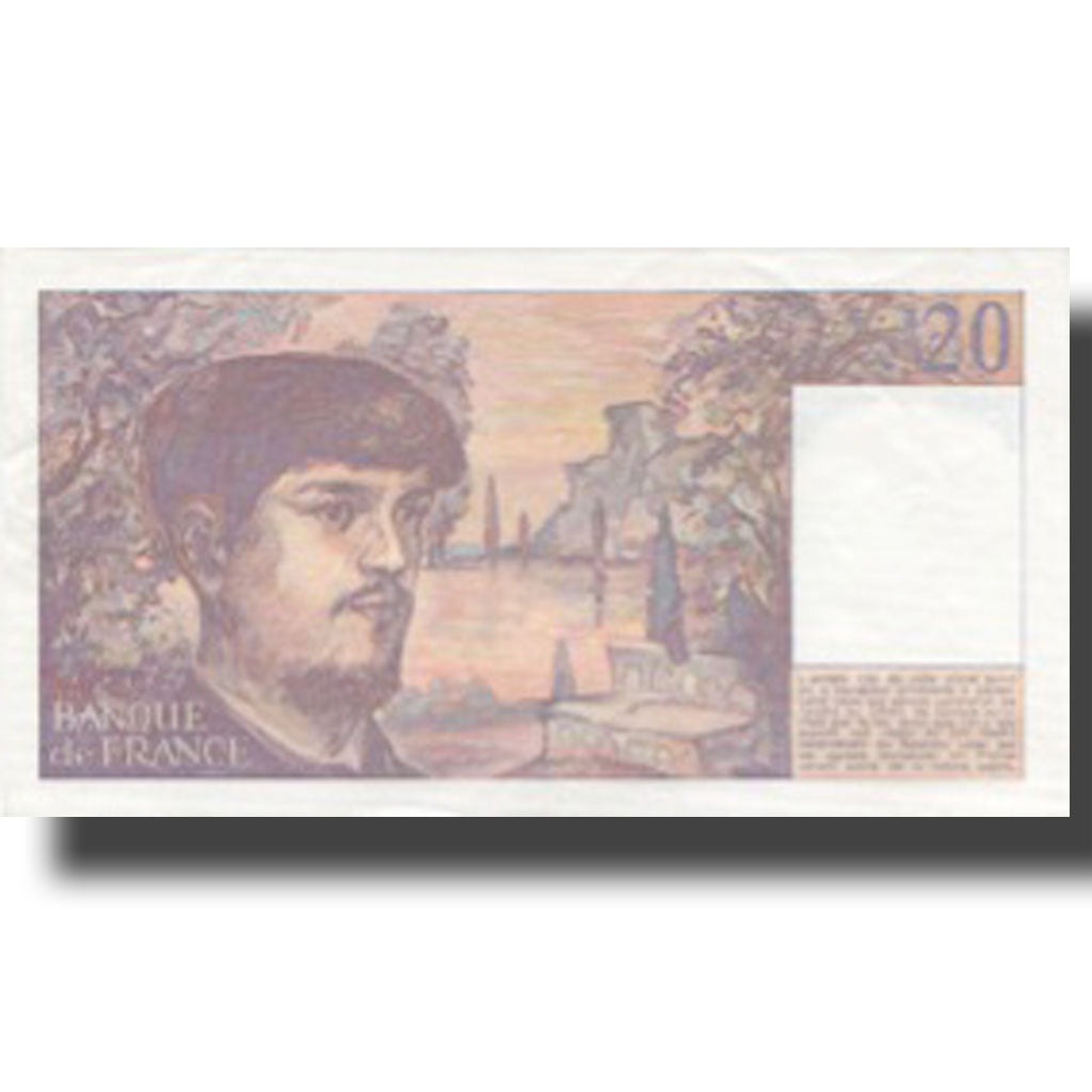 Francja, 20 Francs, Debussy, 1980, 1980, UNC(60-62), Fayette:66.1a, KM:151a