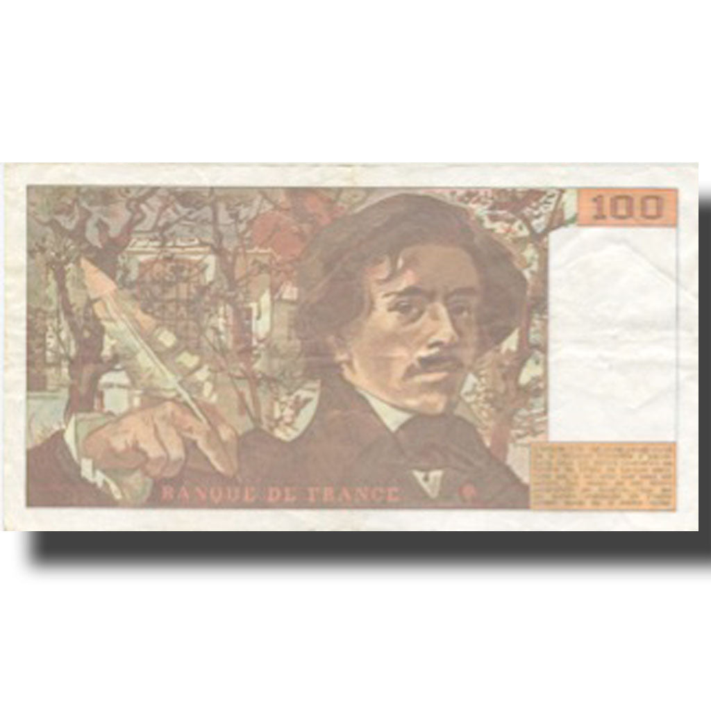 Frankreich, 100 Francs, Delacroix, 1991, 1991, SS, Fayette:69bis.4a, KM:154f