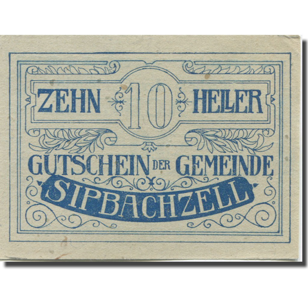 Banknote, Austria, Sipbachzell, 10 Heller face value 1920 AU(55-58) Mehl:FS 1000