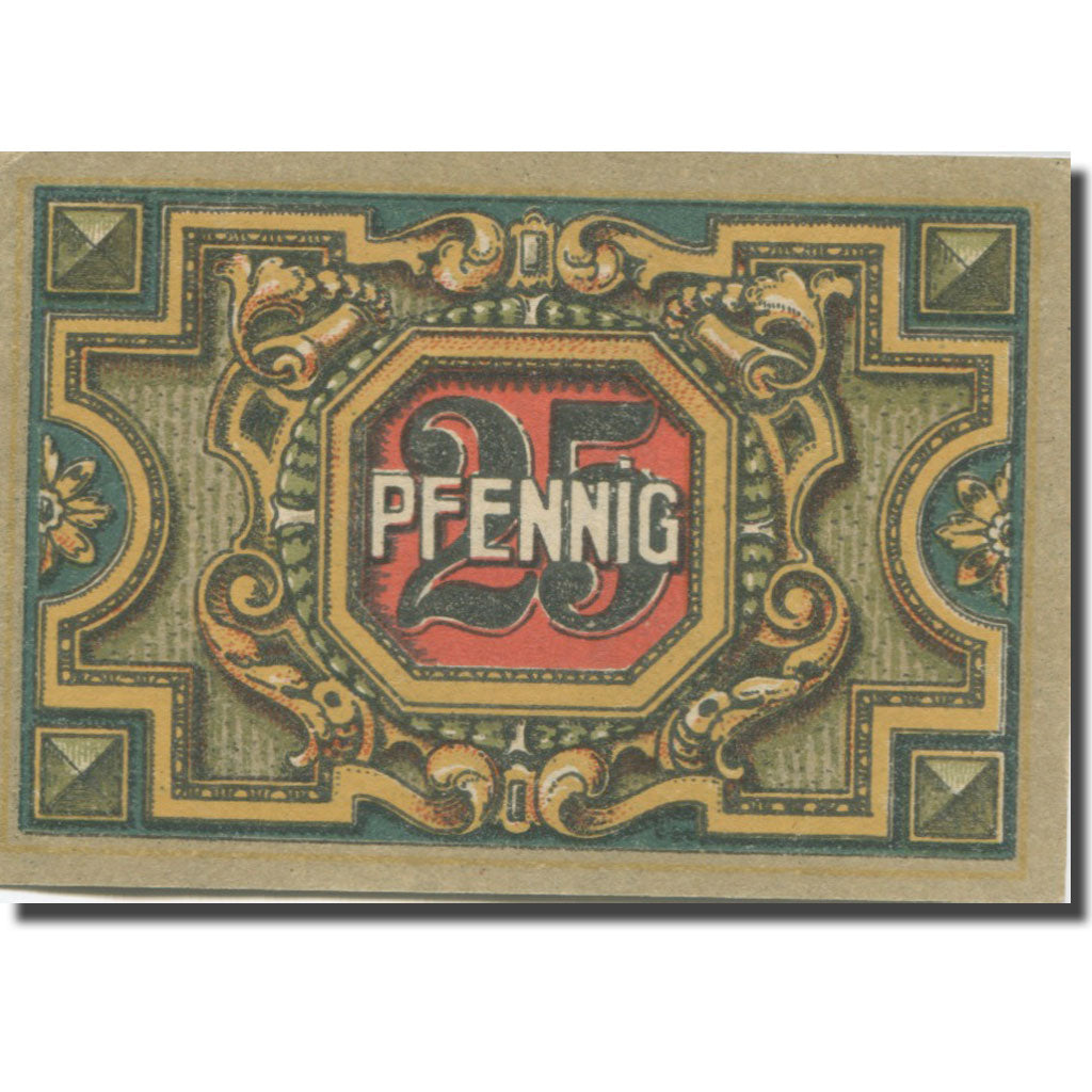 Banknote, Germany, Trostberg, 25 Pfennig, rue, 1920, UNC(63), Mehl:1348.1