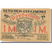 Banknote, Germany, Bordelum, 1 Mark, Blason, 1922 EF(40-45) Mehl:143.1
