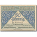 Banknote, Germany, Rehmen, 50 Pfennig, village, 1921 UNC(63) Mehl:1108.1