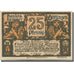 Banknote, Germany, Göttingen, 25 Pfennig, Lion, 1920 UNC(63) Mehl:G 25.6a