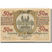 Banknote, Germany, Lindenberg, 50 Pfennig, château, 1918 EF(40-45) Mehl:L 47.1c