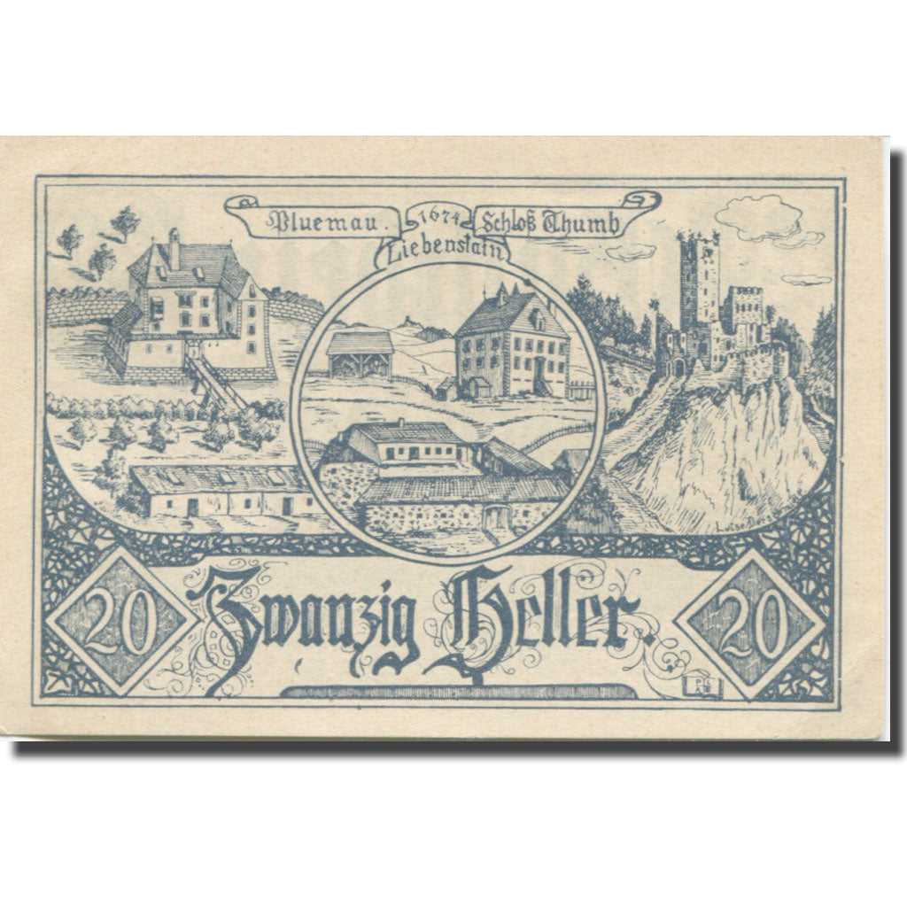 Geldschein, Österreich, Altenfelden, 20 Heller, village, 1920 UNZ Mehl:FS 27Ib