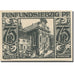 Banknote, Germany, Paderborn, 75 Pfennig, Monument 1921 UNC(63) Mehl:1043.4