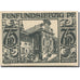 Banknote, Germany, Paderborn, 75 Pfennig, monument 1, 1921 UNC(63) Mehl:1043.4