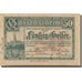 Banknote, Austria, Vienne, 50 Heller, château, 1921 EF(40-45) Mehl:1183IIf