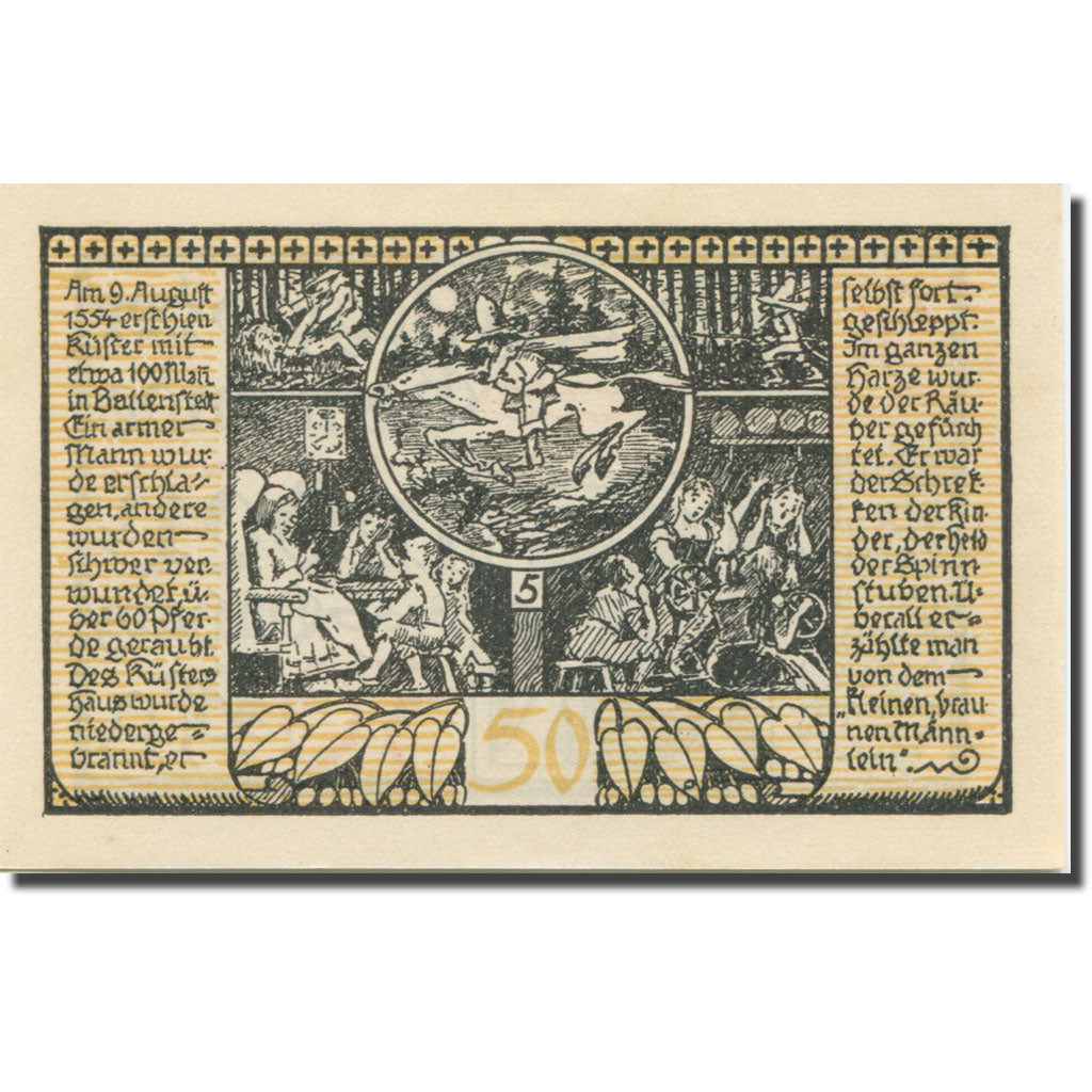 Geldschein, Deutschland, Rieder, 50 Pfennig, enfants, 1921, UNZ- Mehl:1122.2a