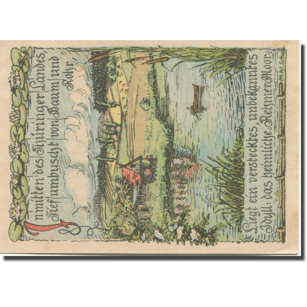 Billet, Allemagne, Rehmen, 25 Pfennig, paysage 1921-08-01, SPL Mehl:1108.1