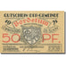 Billet, Allemagne, Bordelum, 50 Pfennig, Blason 1, 1922 SPL Mehl:143.1