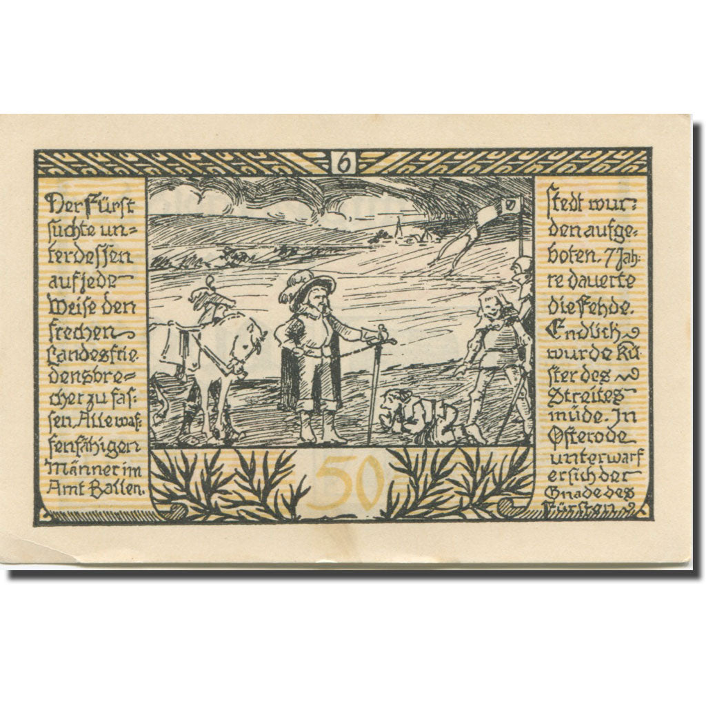 Banknote, Germany, Rieder, 50 Pfennig, roi 1, 1921-09-01, UNC(63) Mehl:1122.2a