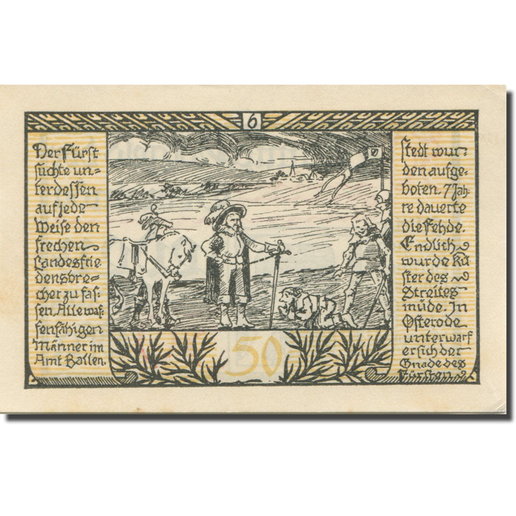 Banknote, Germany, Rieder, 50 Pfennig, roi 2, 1921 UNC(63) Mehl:1122.2a