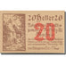 Banknote, Austria, Koffatz i/d Wachau, 20 Heller, Maison, 1920 UNC(63) Mehl:848a