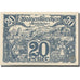 Banknote Austria Waizenkirchen 20Heller personnage 1920 UNC(63) Mehl:FS 1128a