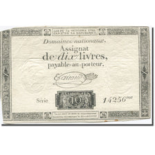 France, 10 Livres, 1792, Taisaud, 1792-10-24, VF(30-35), KM:A66b