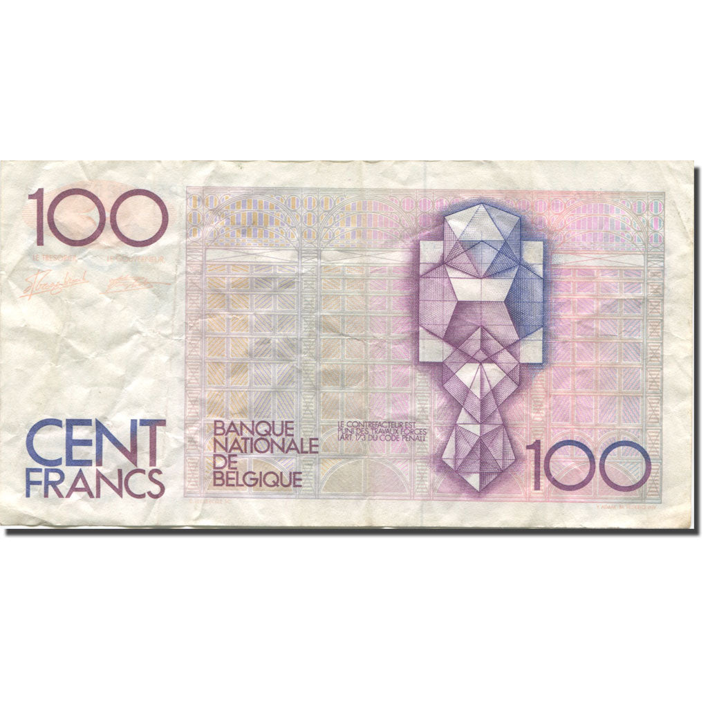 Banknote, Belgium, 100 Francs, Undated (1982-94), KM:142a, VF(20-25)