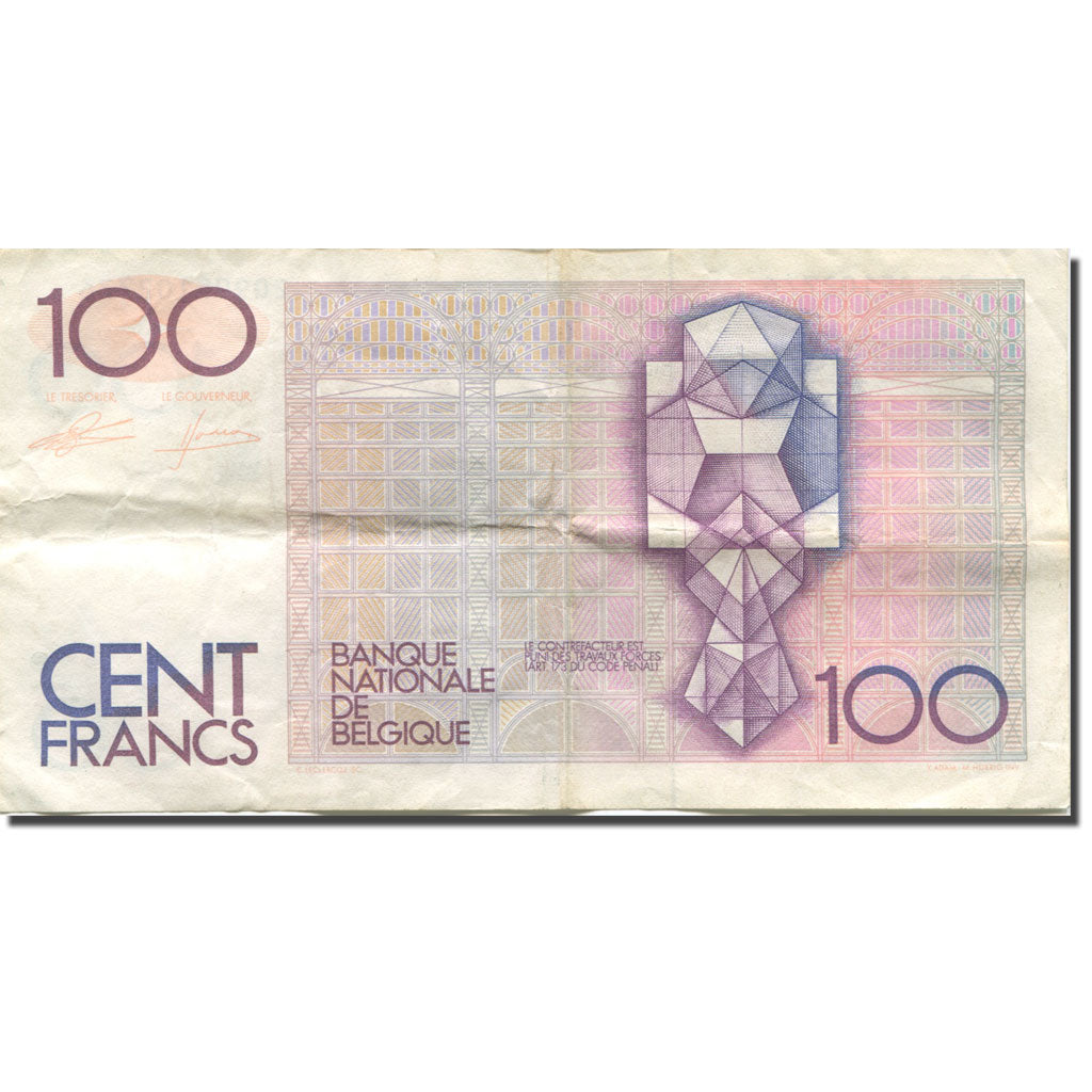 Banknote, Belgium, 100 Francs, Undated (1982-94), KM:142a, EF(40-45)