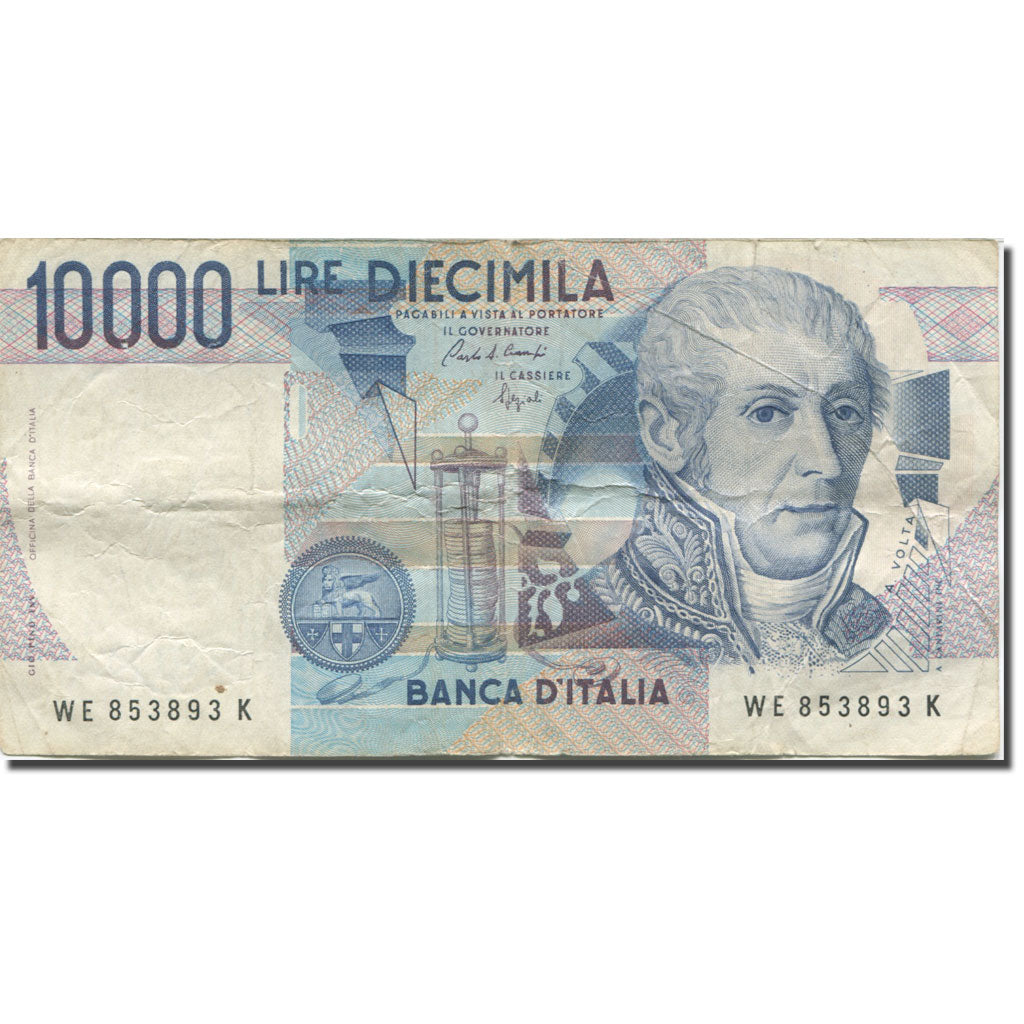 Banknote, Italy, 10,000 Lire, 1984-1985, 1984-09-03, KM:112b, VF(20-25)