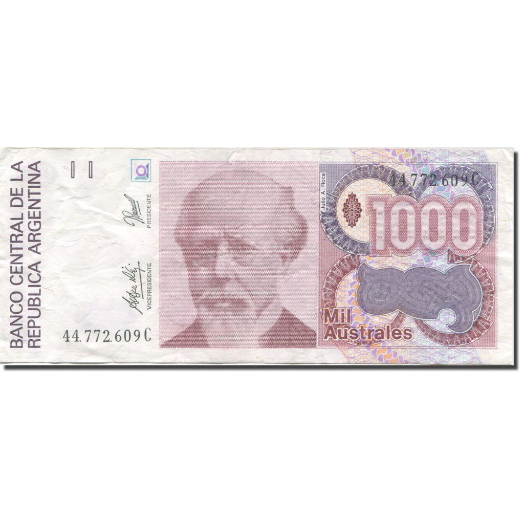 Billet, Argentine, 1000 Australes, 1985-1991, Undated (1988-1990), KM:329d, TTB