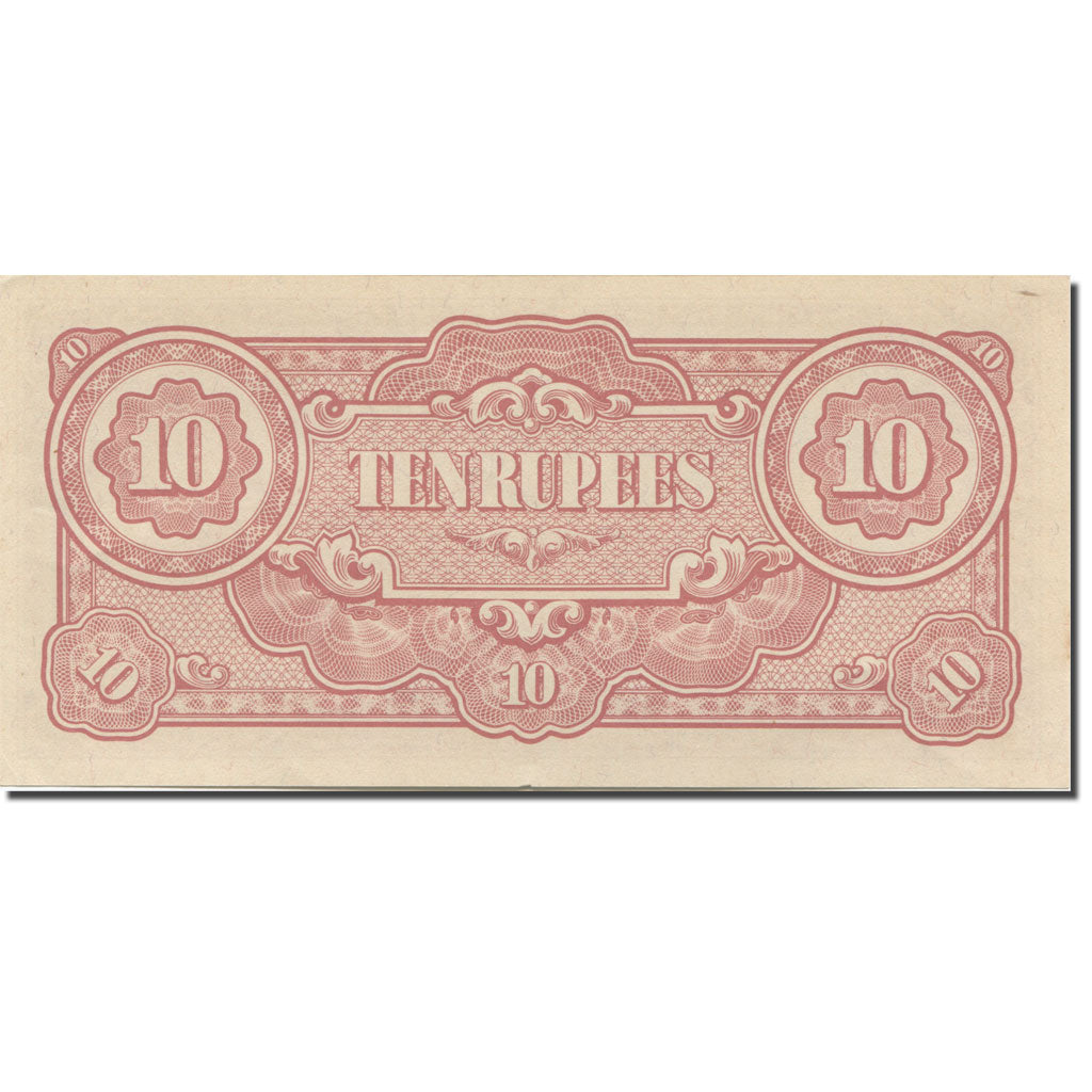 Nota, Birmânia, 10 Rupees, 1942, 1942, KM:16a, UNC(65-70)