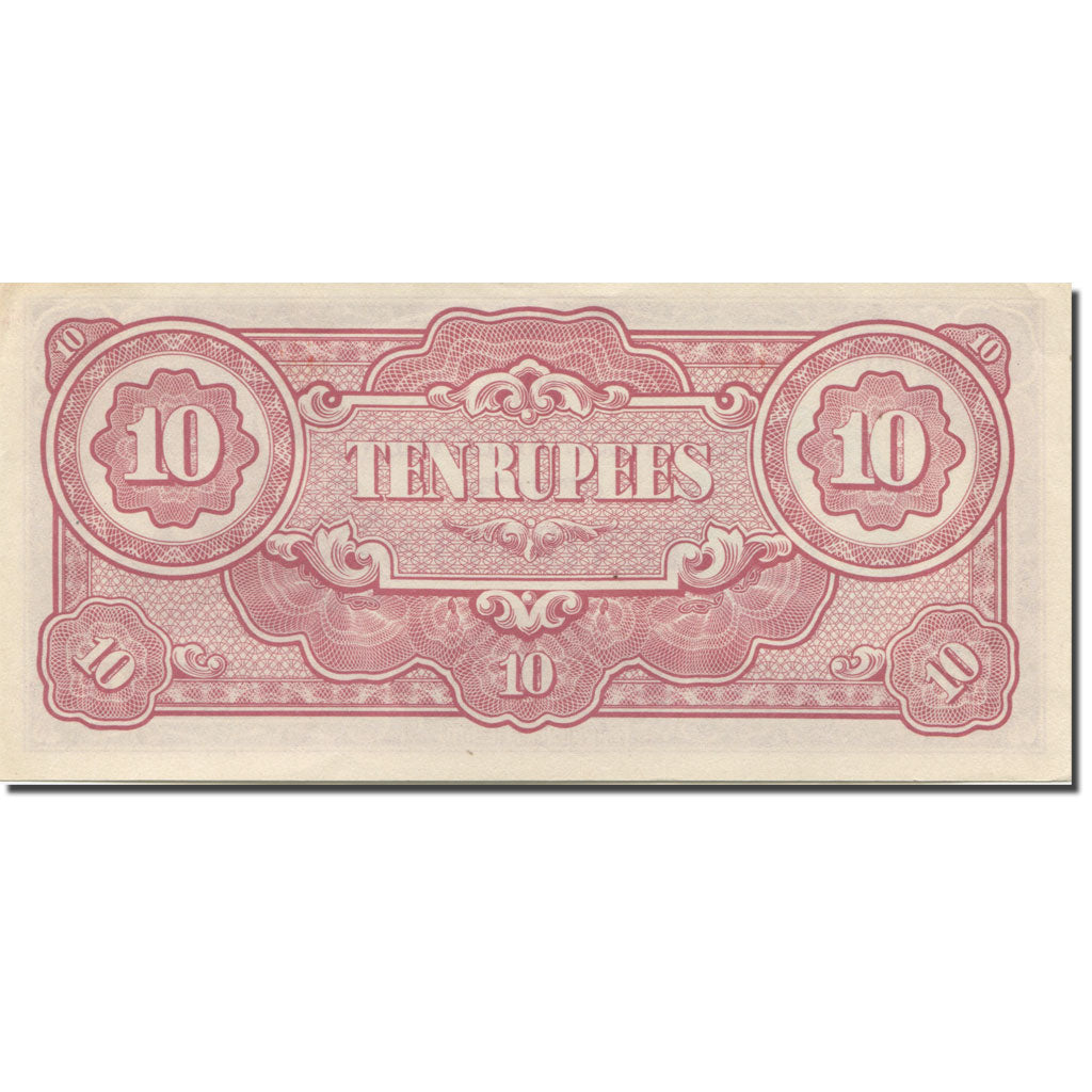 Nota, Birmânia, 10 Rupees, 1942, 1942, KM:16a, UNC(63)