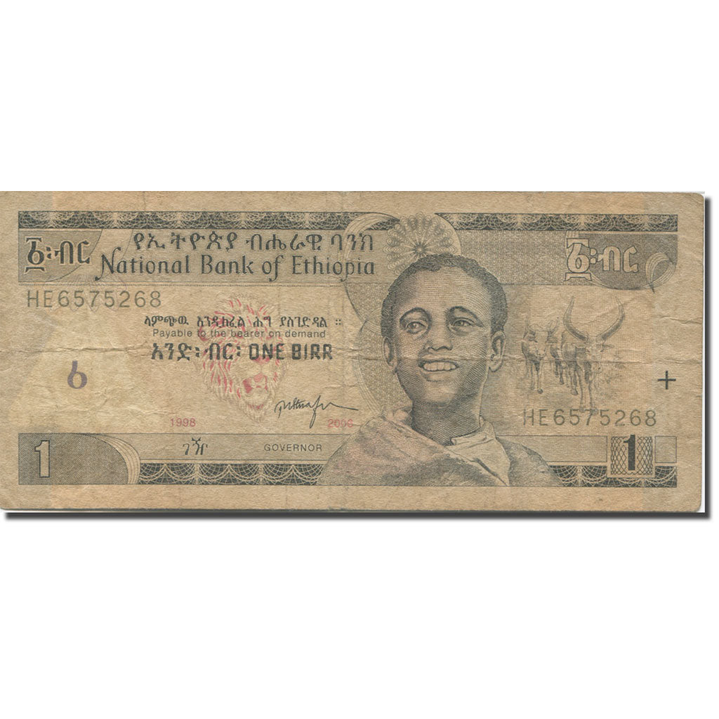 Billet, Éthiopie, 1 Birr, 2006 EE 1998, 2006, KM:46d, TB