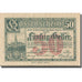 Banknote, Austria, Vienne, 50 Heller, château 1, 1921 UNC(63) Mehl:FS 1183IIf