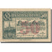 Banknote, Austria, Vienne, 50 Heller, château 2, 1921 UNC(63) Mehl:FS 1183IIf