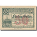 Banknote, Austria, Vienne, 50 Heller, château 6, 1921 UNC(63) Mehl:FS 1183IIf