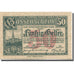 Banknote, Austria, Vienne, 50 Heller, château 7, 1921 UNC(63) Mehl:FS 1183IIf