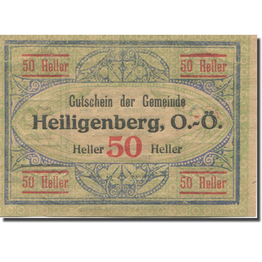 Banknote, Austria, 50 Heller, Valeur faciale 3, 1920 UNC(63) Mehl:FS 361Ia