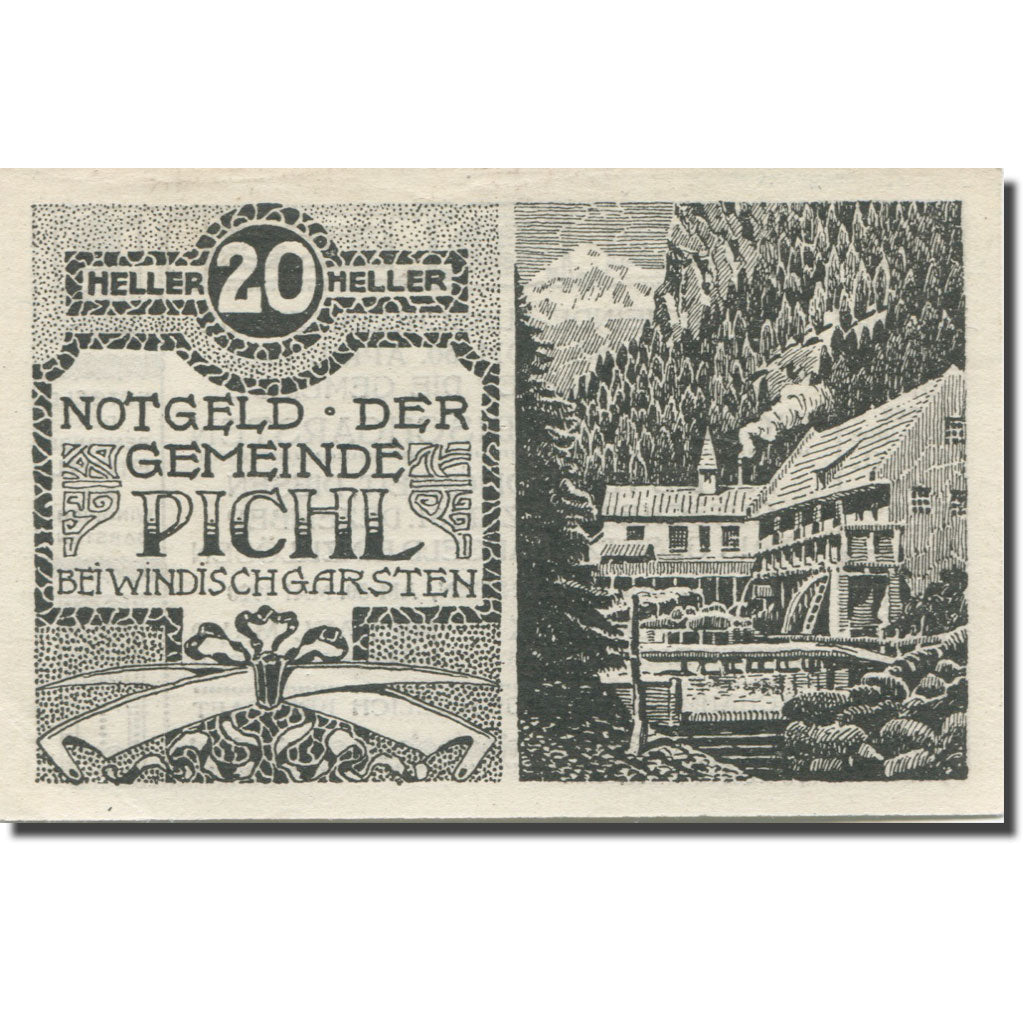 Banknote, Austria, Pichl, 20 Heller, Usine 1920-05-30, UNC(63), Mehl:FS 7481