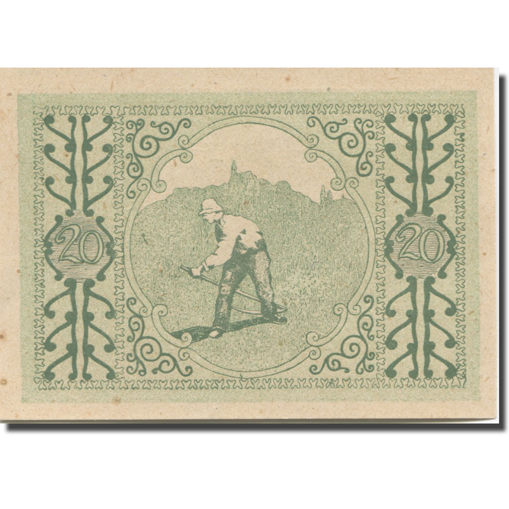 Banknote, Austria, Schonau, 20 Heller, champs, 1920 UNC(65-70) Mehl:FS 967a