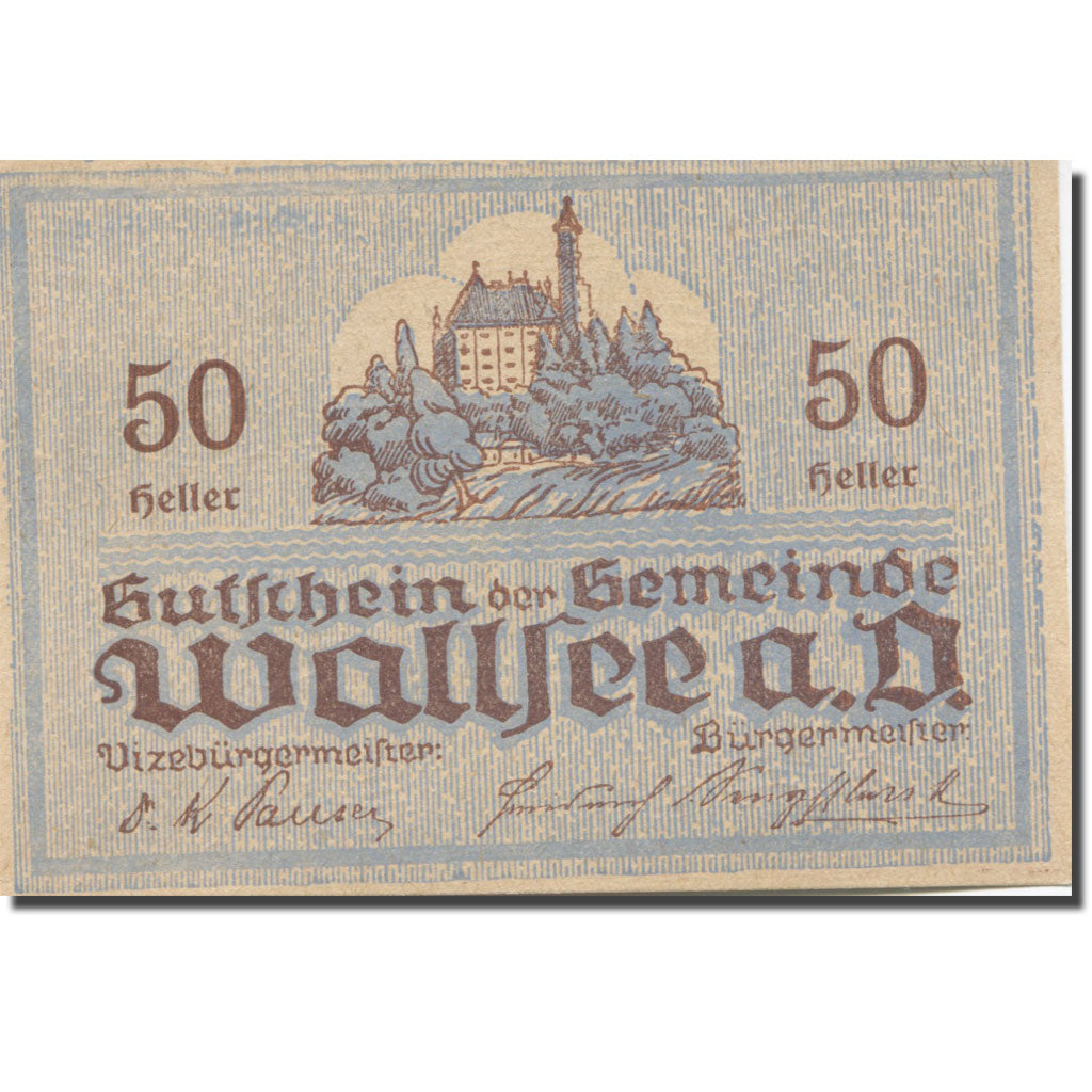 Banknote, Austria, Wallsee, 50 Heller, mer, 1920 UNC(65-70) Mehl:FS 1137Ie