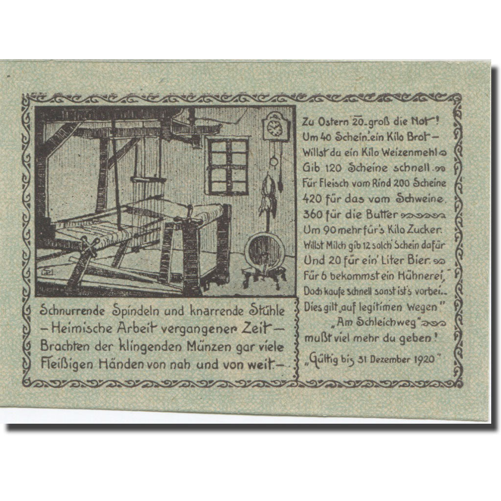 Banknote, Austria, Prägarten, 10 Heller, Sceau, 1920 UNC(65-70) Mehl:FS 777a